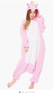 Sazac Kigurumi Pink Unicorn Onsie Size L